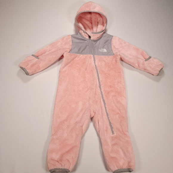 The North Face Infant Oso One Piece Suit 6-12 months Pink Excellent Condition - Picture 6 of 16